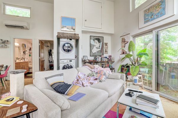Interior, Living room, Washer, Wood Texture Flooring