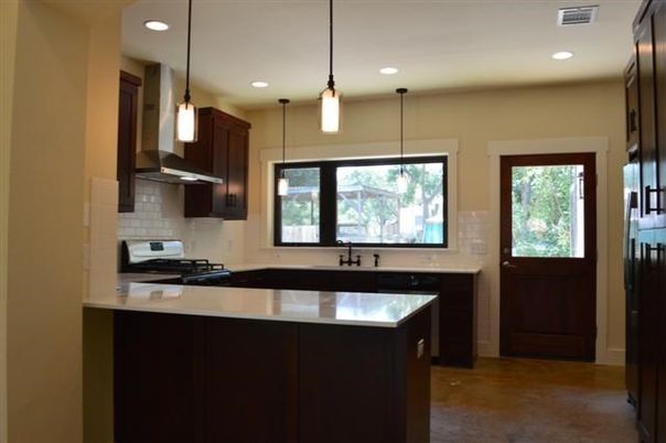 Interior, Kitchen, Pendant Lights, Recessed Lighting, Stainless Steel Appliances