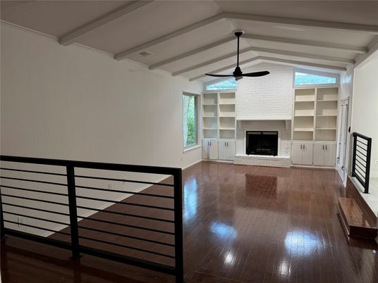 Empty room, Fireplace, Interior, Wood Texture Flooring