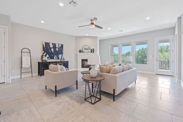 Fireplace, Interior, Living room, Recessed Lighting