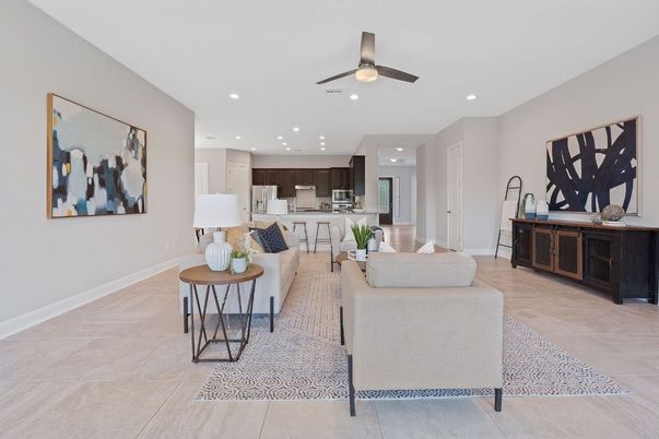 Interior, Kitchen, Living room, Recessed Lighting, Stainless Steel Appliances