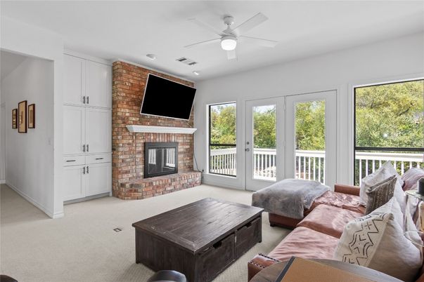 Fireplace, Interior, Living room, Stone Walls
