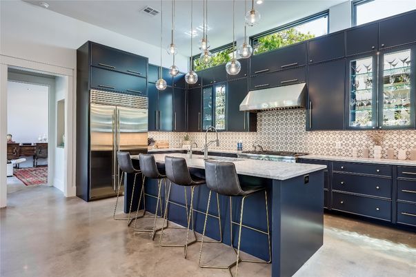 Interior, Kitchen, Pendant Lights, Stainless Steel Appliances
