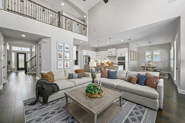 Dining room, Interior, Kitchen, Living room, Pendant Lights, Recessed Lighting, Stainless Steel Appliances, Wood Texture Flooring