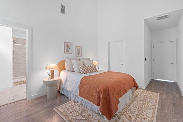 Bedroom, Interior, Wood Texture Flooring
