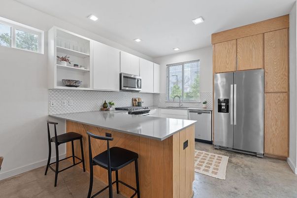 Interior, Kitchen, Recessed Lighting, Stainless Steel Appliances