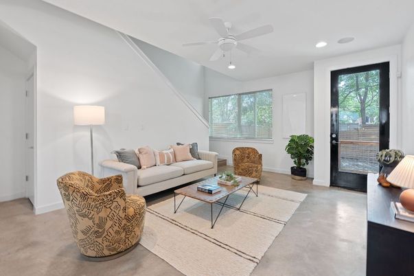 Interior, Living room, Recessed Lighting