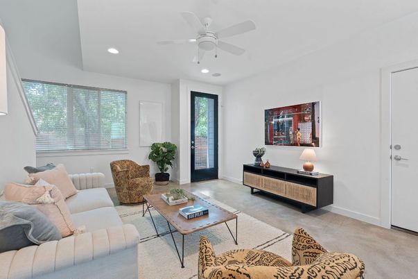 Interior, Living room, Recessed Lighting