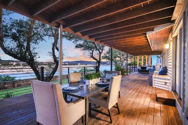 Exterior, Water, Wooden Beams