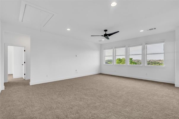 Empty room, Interior, Recessed Lighting
