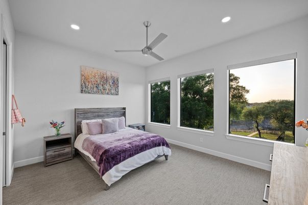 Bedroom, Interior, Recessed Lighting