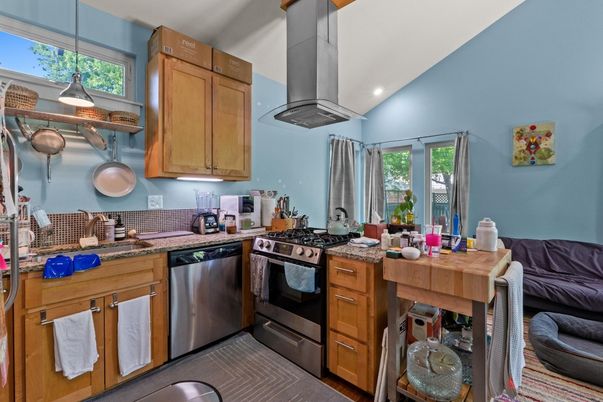 Interior, Kitchen, Pendant Lights, Recessed Lighting, Stainless Steel Appliances