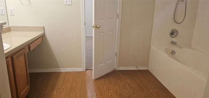 Bathroom, Interior, Wood Texture Flooring