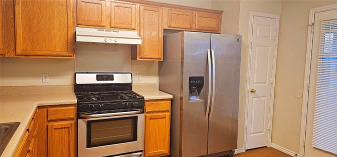 Interior, Kitchen, Wood Texture Flooring