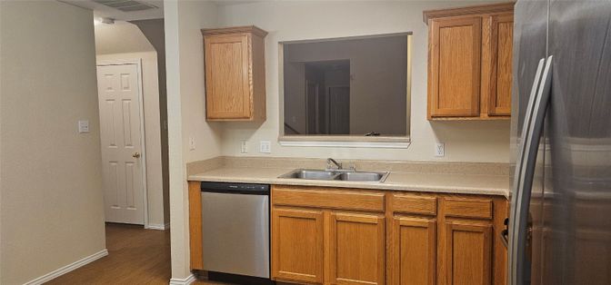 Interior, Kitchen, Wood Texture Flooring