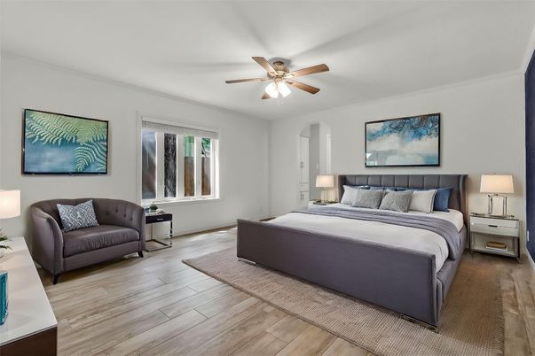 Bedroom, Interior, Wood Texture Flooring