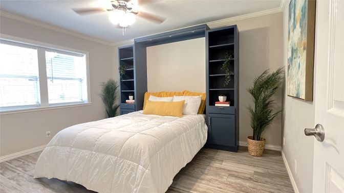 Bedroom, Interior, Wood Texture Flooring
