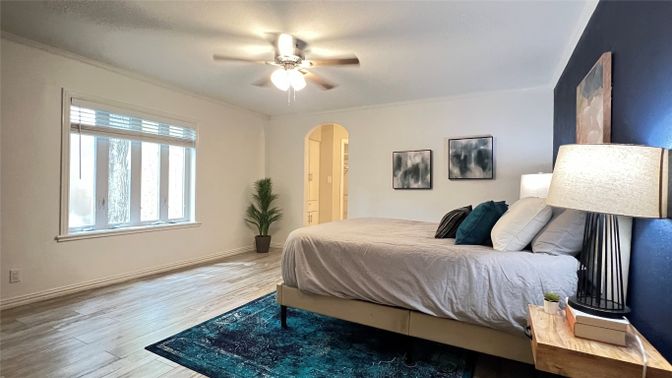 Bedroom, Interior, Wood Texture Flooring