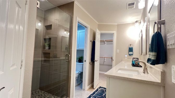 Bathroom, Glass Shower, Interior