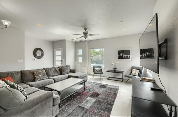 Interior, Living room, Recessed Lighting