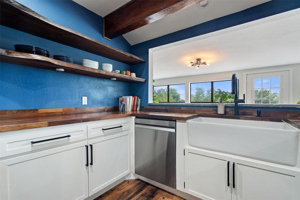 Interior, Kitchen, Wooden Beams, Wood Texture Flooring