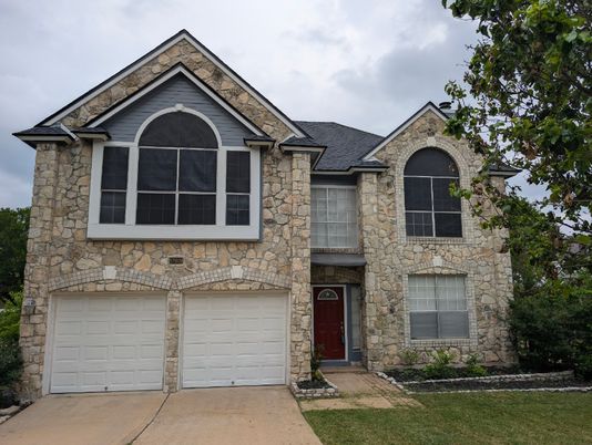 Attached, Exterior, Facade, Brick Traditional
