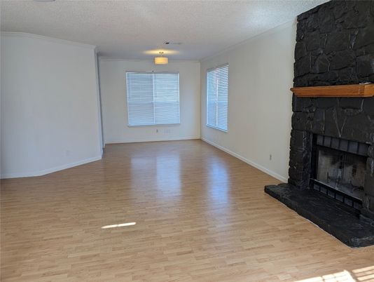 Empty room, Fireplace, Interior, Wood Texture Flooring