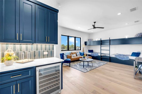 Interior, Kitchen, Living room, Recessed Lighting, Wood Texture Flooring