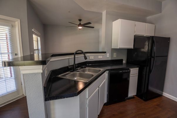 Interior, Kitchen, Wood Texture Flooring
