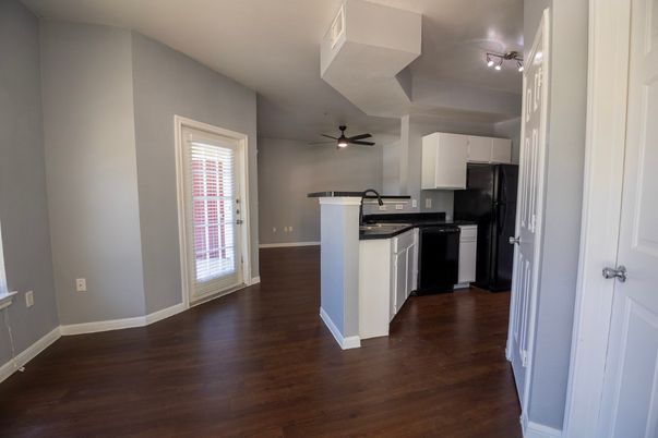 Interior, Kitchen, Wood Texture Flooring