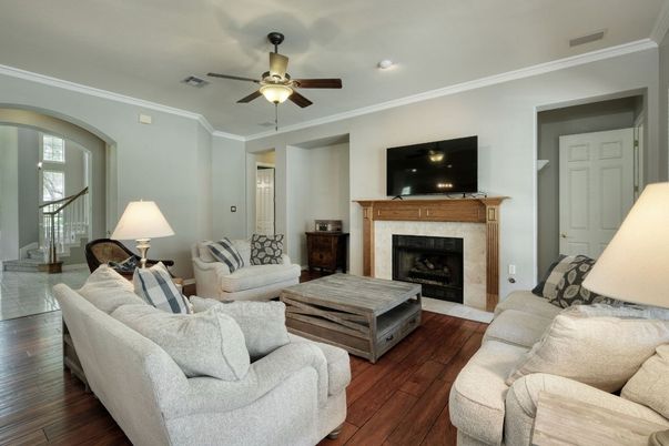 Fireplace, Interior, Living room, Wood Texture Flooring