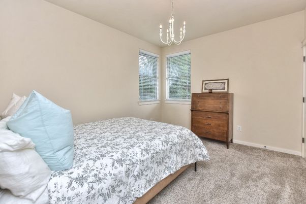 Bedroom, Chandelier, Interior