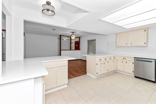 Interior, Kitchen, Wood Texture Flooring