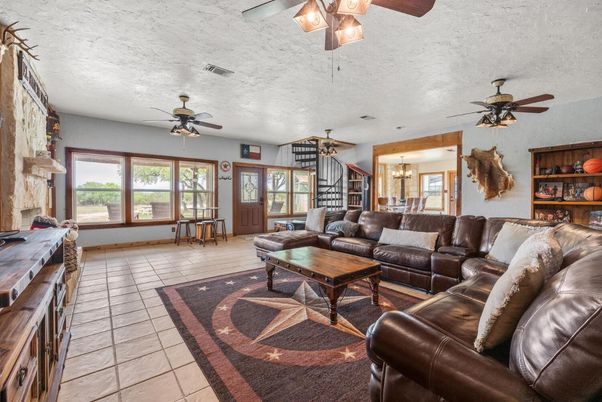 Chandelier, Dining room, Fireplace, Interior, Living room