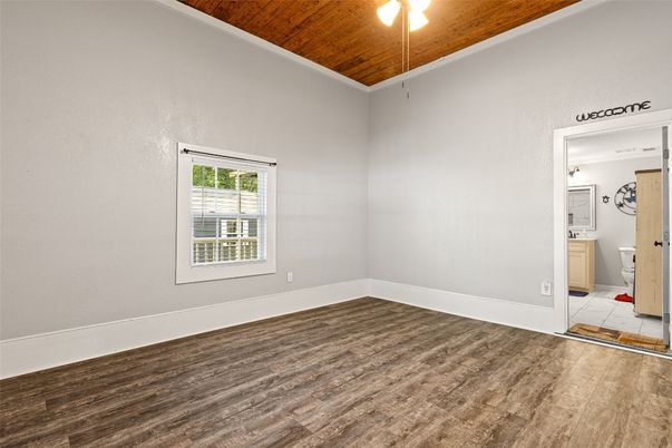 Bathroom, Empty room, Interior, Wooden Ceilings, Wood Texture Flooring