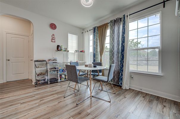 Dining room, Interior, Wood Texture Flooring