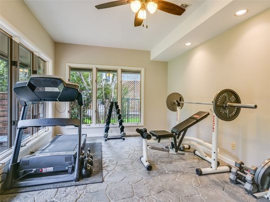Fitness Equipment, Interior, Recessed Lighting