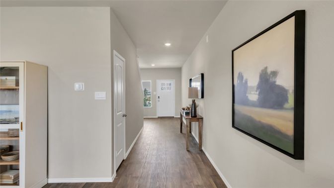 Interior, Recessed Lighting, Wood Texture Flooring