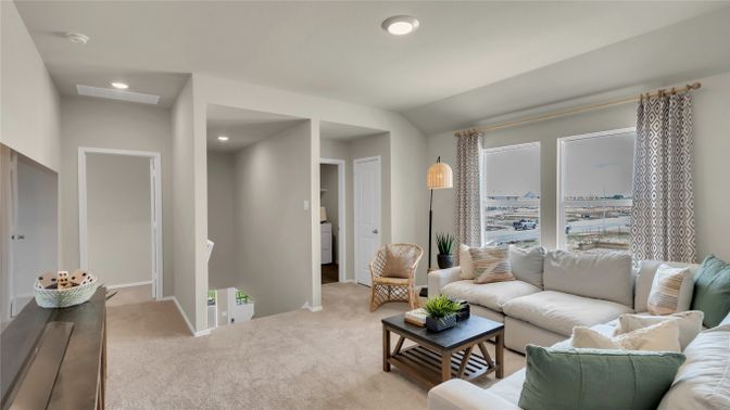 Interior, Living room, Recessed Lighting