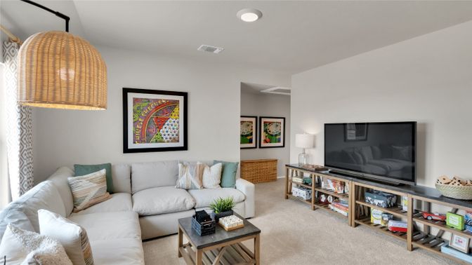 Interior, Living room, Recessed Lighting