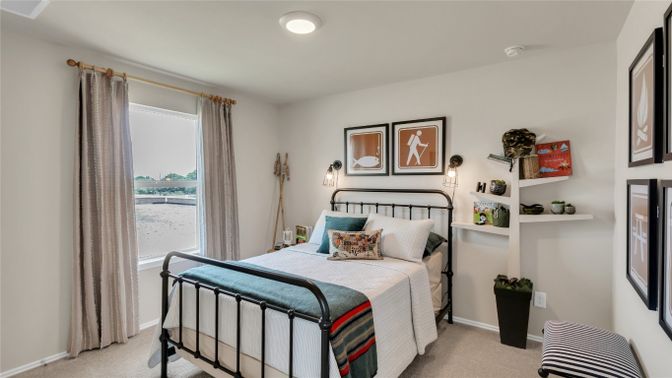 Bedroom, Interior, Recessed Lighting