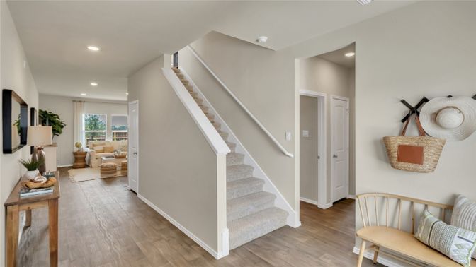 Interior, Recessed Lighting, Wood Texture Flooring