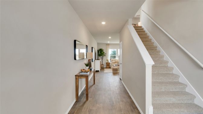 Interior, Recessed Lighting, Wood Texture Flooring