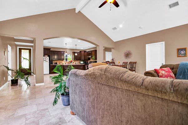 Interior, Kitchen, Living room, Pendant Lights, Recessed Lighting