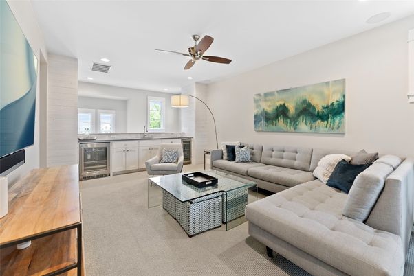 Interior, Kitchen, Living room, Recessed Lighting