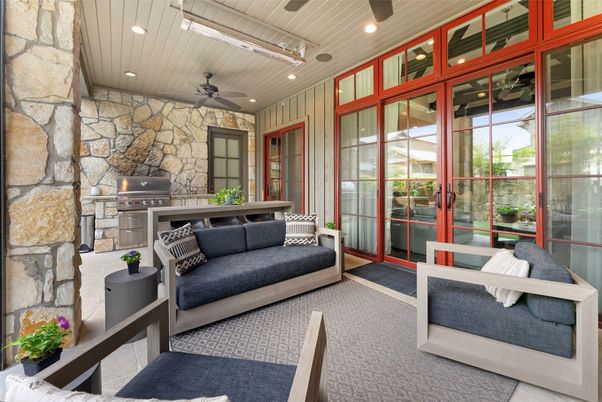 Interior, Recessed Lighting, Stone Walls