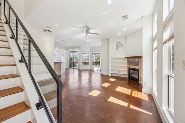 Fireplace, Interior, Pendant Lights, Recessed Lighting