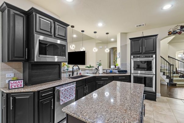 Dining room, Interior, Kitchen, Pendant Lights, Recessed Lighting