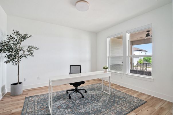 Home Office, Interior, Wood Texture Flooring