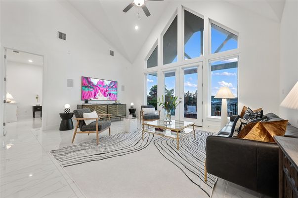 Interior, Living room, Marble, Recessed Lighting